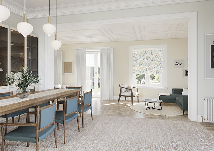 Cleo, Blue Frost - Roller Blind - Image 7